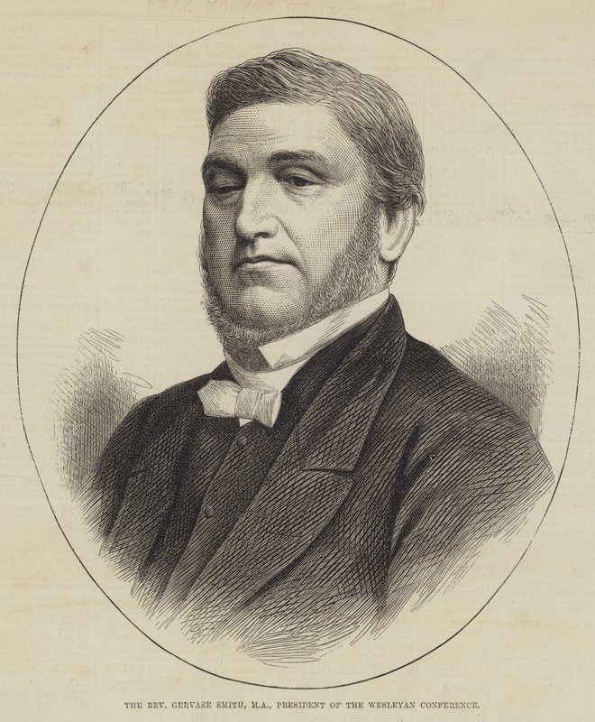 Gervase Smith tiszteletes, MA, a Wesleyan Konferencia elnöke (metszet) alkotó: English School