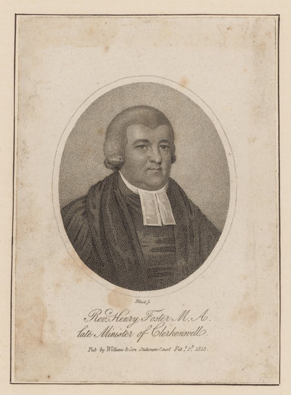 Henry Foster tiszteletes, néhai Clerkenwell miniszter alkotó: English School