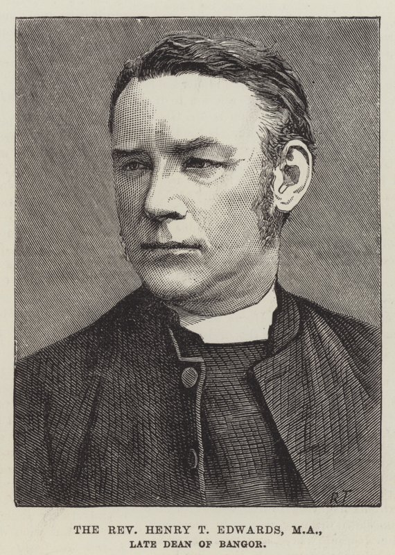 Henry T Edwards tiszteletes, MA, Bangor néhai dékánja (metszet) alkotó: English School