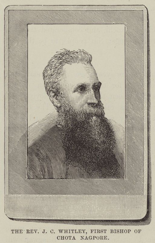 J C Whitley tiszteletes, Chota Nagpore első püspöke (metszet) alkotó: English School