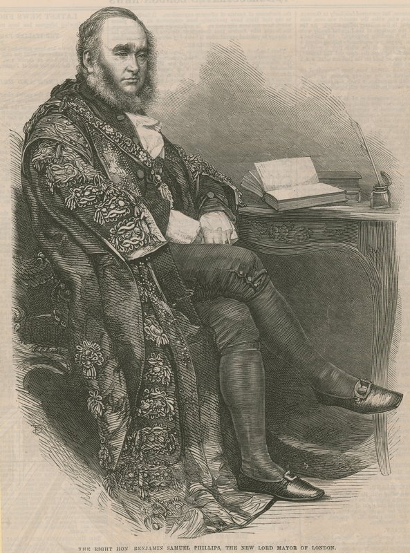 A helyes Benjamin Samuel Phillips, London új polgármestere alkotó: English School