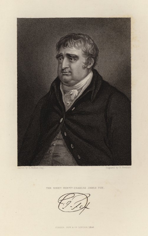 A jobb, tisztelt Charles James Fox alkotó: English School