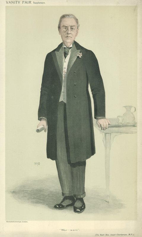 A helyes, tisztelt Joseph Chamberlain alkotó: English School