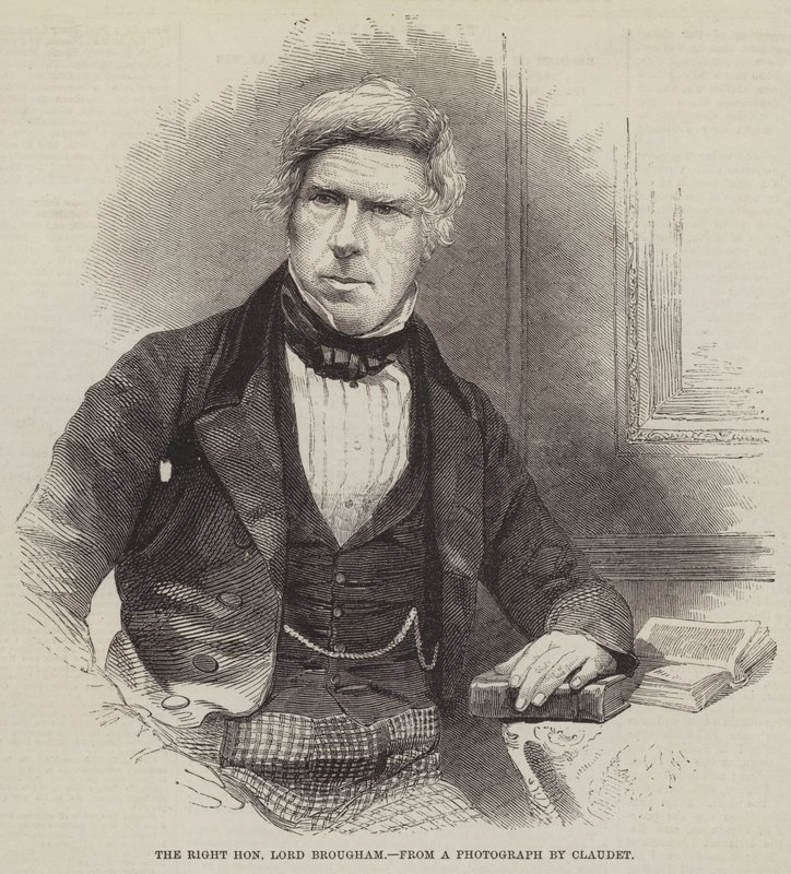 The Right Honorable Lord Brougham (metszet) alkotó: English School
