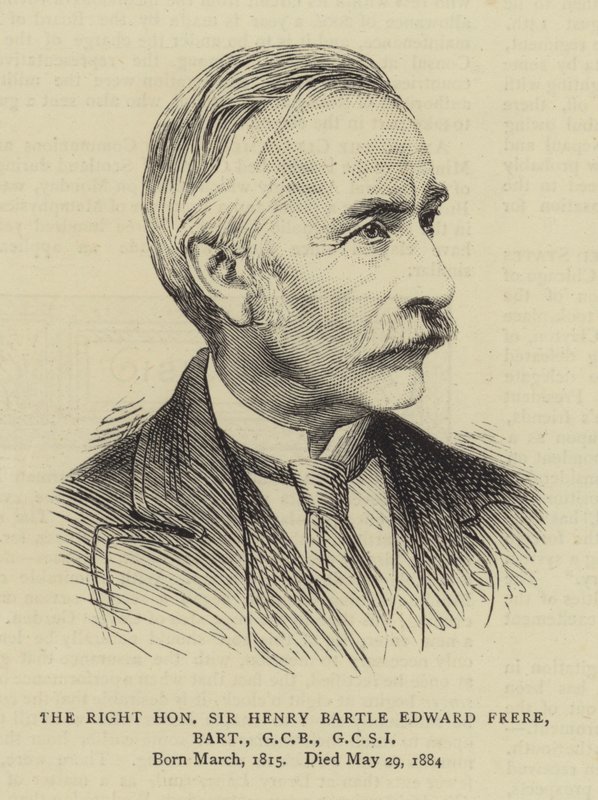 A jobb, tisztelt Sir Henry Bartle Edward Frere, Baronet, GCB, GCSI alkotó: English School