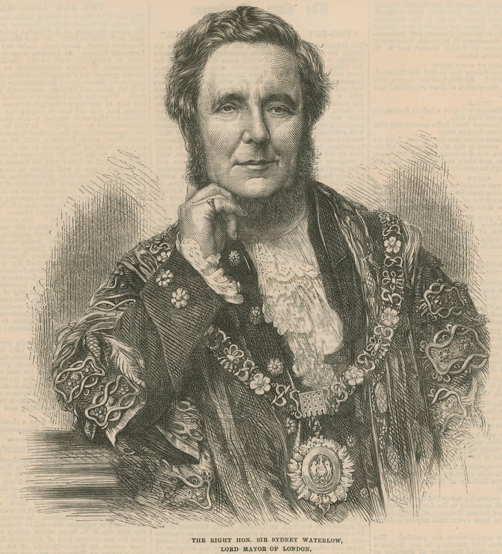 A jobb tisztelt Sir Sydney Waterlow, London főpolgármestere alkotó: English School