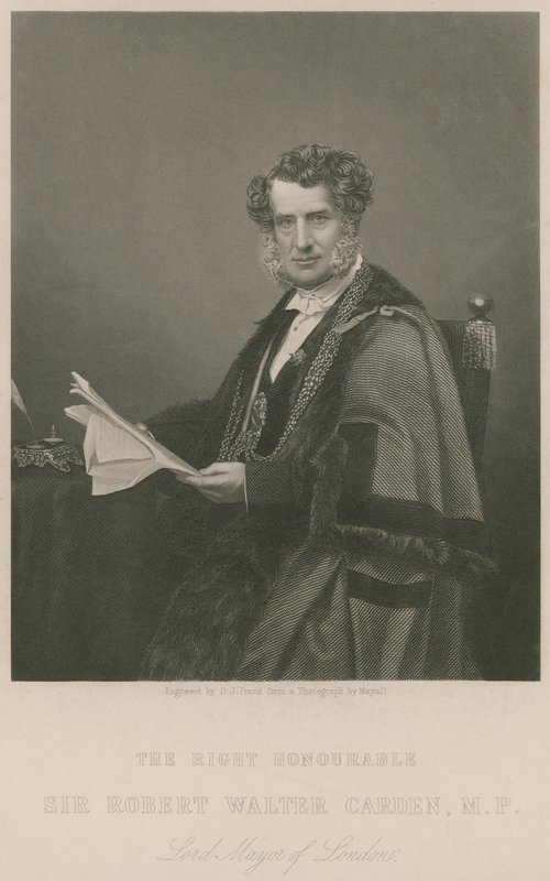 A tisztelt Sir Walter Carden, London főpolgármestere alkotó: English School