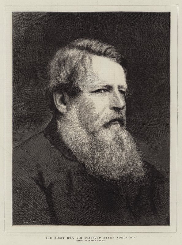The Right Honorable Stafford Henry Northcote (metszet) alkotó: English School