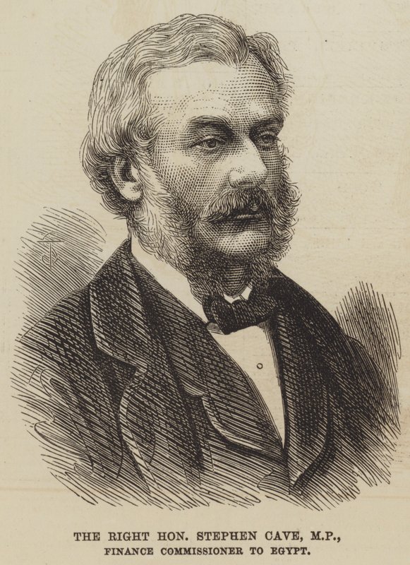 The Right Honorable Stephen Cave, parlamenti képviselő, Egyiptom pénzügyi biztosa (metszet) alkotó: English School