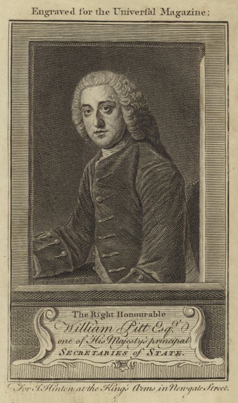Tisztelt William Pitt Esquire, Őfelsége egyik fő külügyminisztere alkotó: English School