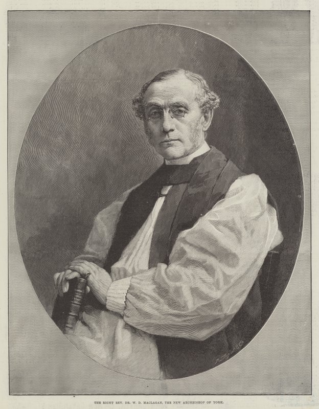 Dr. W. D. Maclagan tiszteletes, York új érseke (metszet) alkotó: English School