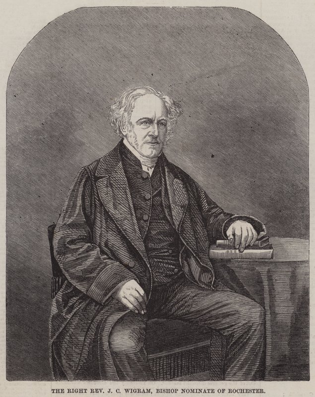 J. C. Wigram helyes tiszteletes, Rochester püspökjelöltje (metszet) alkotó: English School