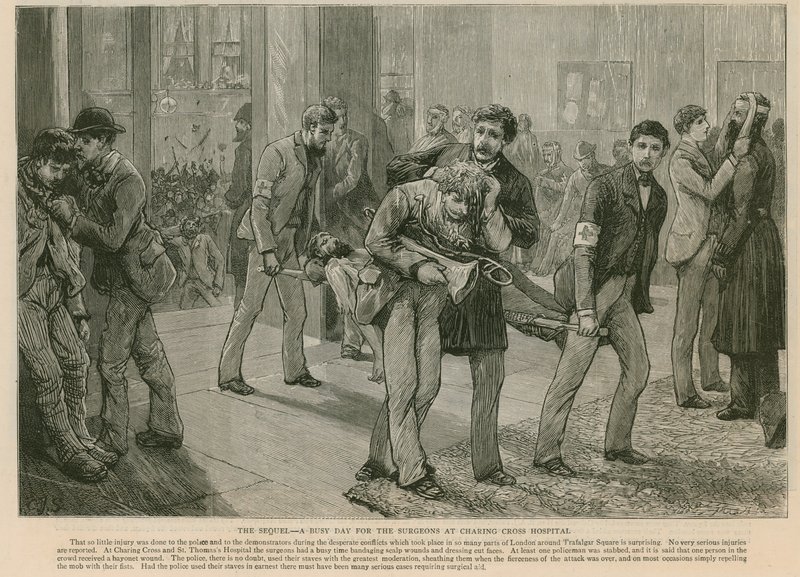 Zavargás a Trafalgar Square-en: A folytatás – mozgalmas nap a Charing Cross Kórház sebészek számára alkotó: English School