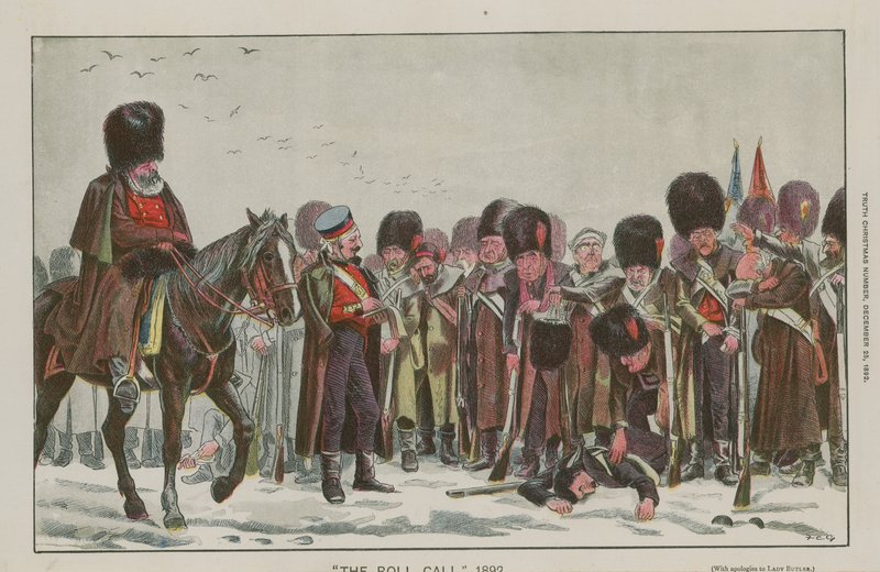 A névsorhívás, 1892 alkotó: English School