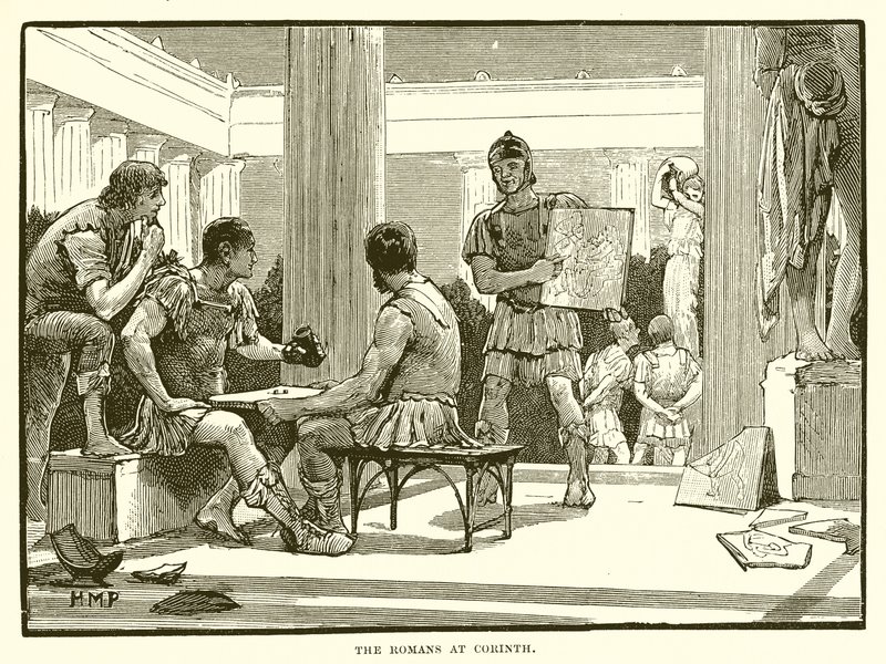 A rómaiak Korinthusban alkotó: English School