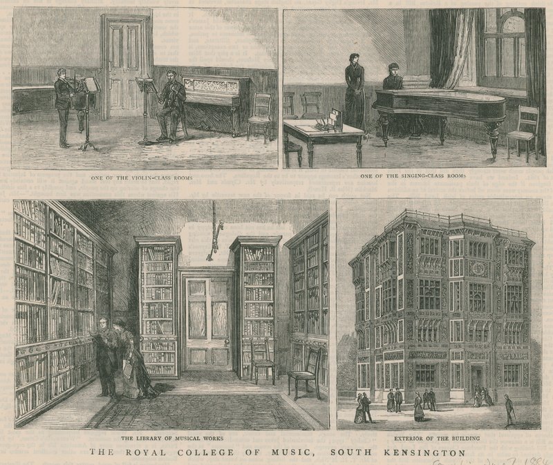 A Royal College of Music, South Kensington alkotó: English School