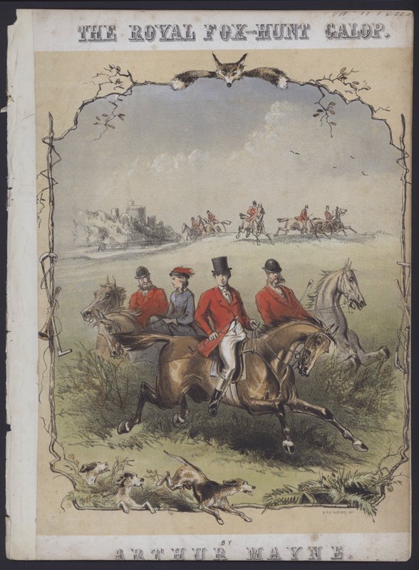 The Royal Fox Hunt Galop, Arthur Mayne (színes litográfia) alkotó: English School