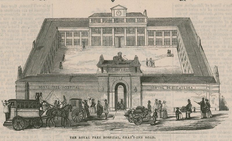 The Royal Free Hospital, Grays Inn Road, London alkotó: English School