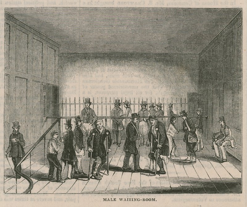 The Royal Free Hospital, Grays Inn Road, London: Férfi váróterem alkotó: English School