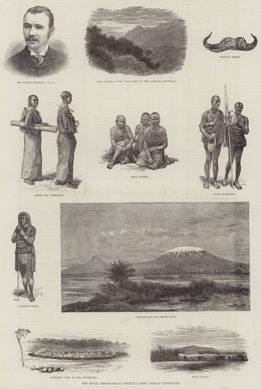 A Királyi Földrajzi Társaság kelet-afrikai expedíciója (metszet) alkotó: English School