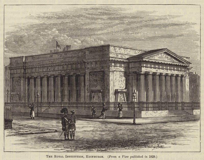 The Royal Institution, Edinburgh (metszet) alkotó: English School