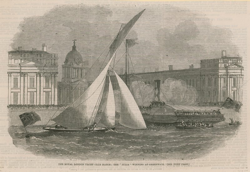 A Royal London Yacht Club mérkőzés alkotó: English School