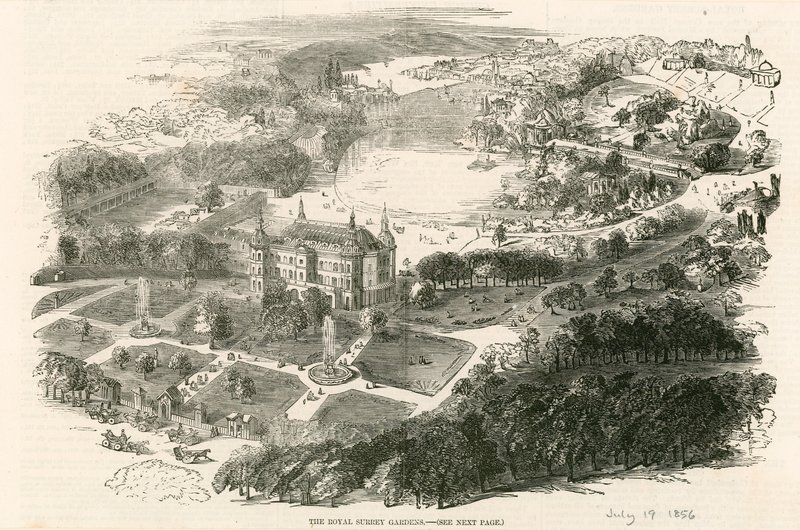 A Royal Surrey Gardens (Surrey Zoological Gardens), London alkotó: English School
