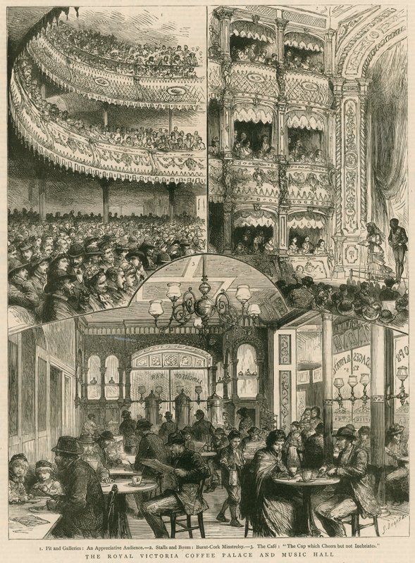 A Royal Victoria Coffee Palace és a Music Hall, London alkotó: English School