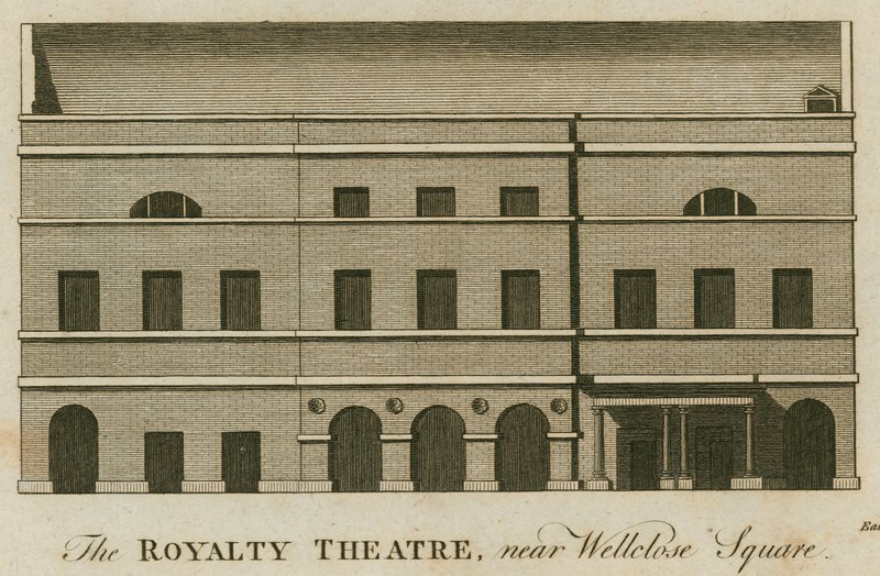 The Royalty Színház, Well Street, Wellclose Square, London alkotó: English School