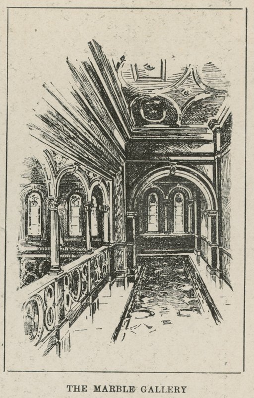 The Russell Hotel, Russell Square: Márványgaléria (metszet) alkotó: English School