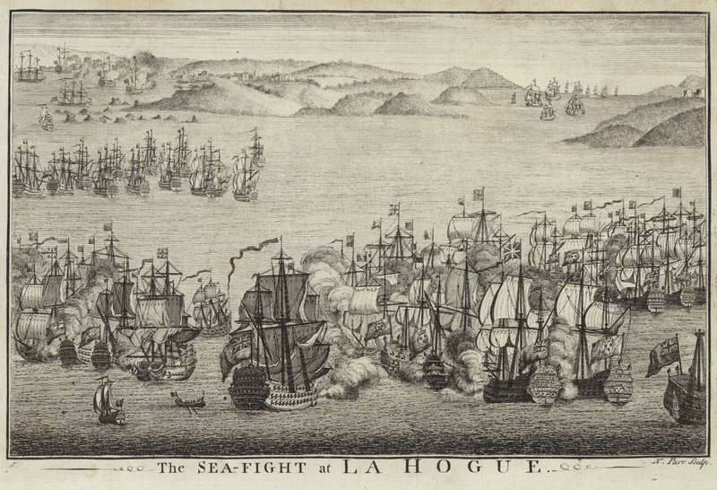 Tengeri harc La Hogue-ban alkotó: English School