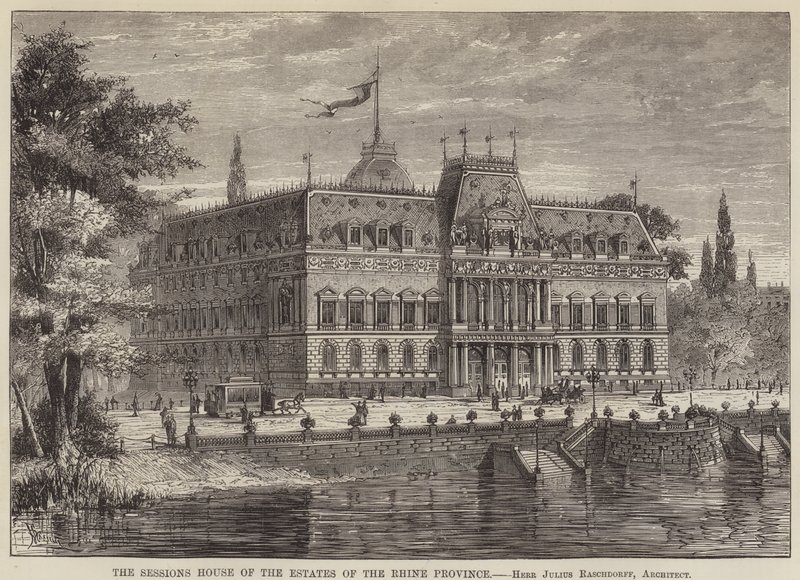 A Rajna Tartományi Birtokok Háza (metszet) alkotó: English School