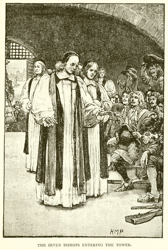 A hét püspök belép a toronyba alkotó: English School