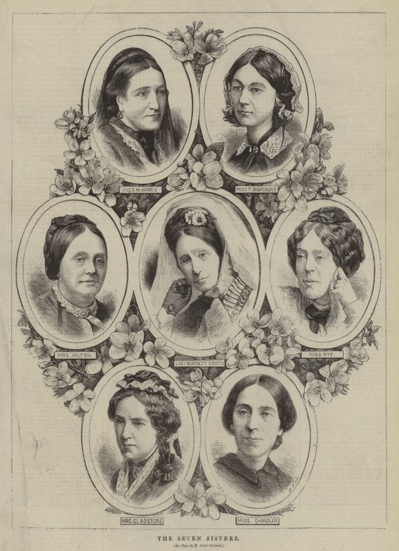 A hét nővér (metszet) alkotó: English School
