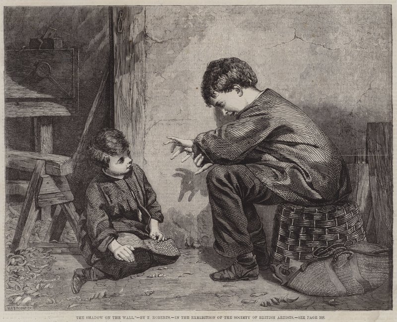 Az árnyék a falon (metszet) alkotó: English School