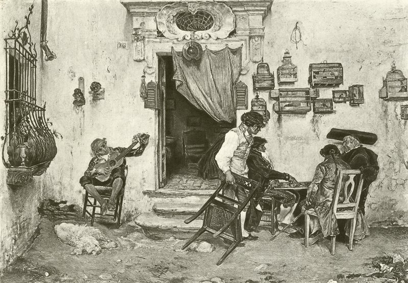 Figaro boltja (mélynyomás) alkotó: English School