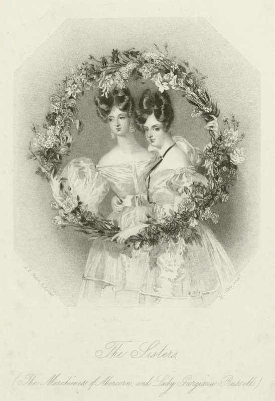 A nővérek, Abercorn márciusiasa és Georgiana Russell hölgy alkotó: English School