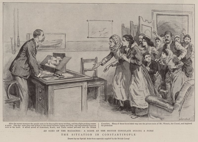 A konstantinápolyi helyzet (litho) alkotó: English School