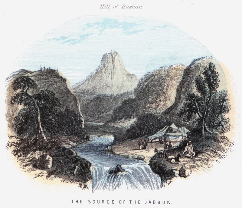 A Jabbok forrása (színes metszet) alkotó: English School