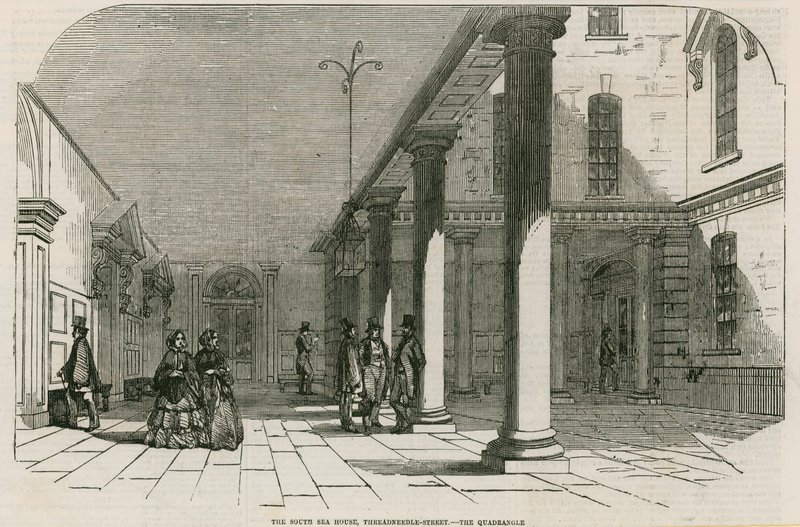 The South Sea House, Threadneedle Street, London – A négyszög alkotó: English School