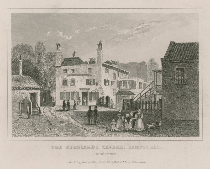 The Spaniards Tavern, Hampstead, London alkotó: English School