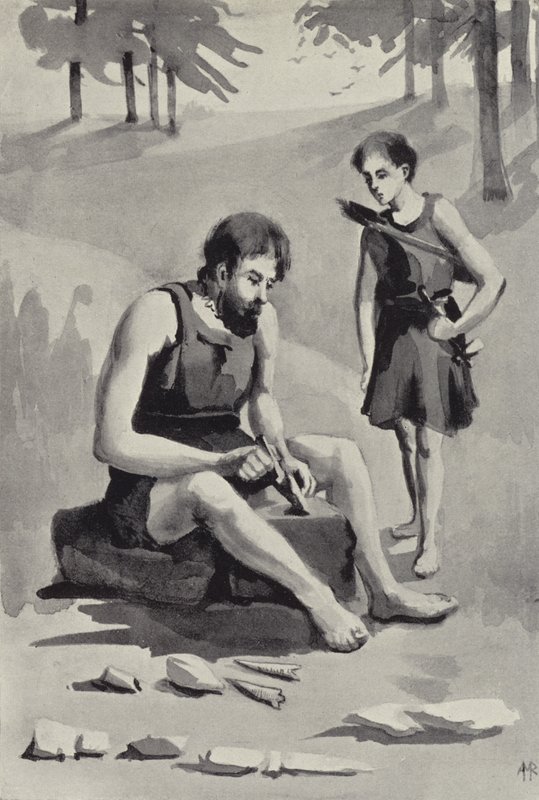 A lándzsakészítő (litho) alkotó: English School