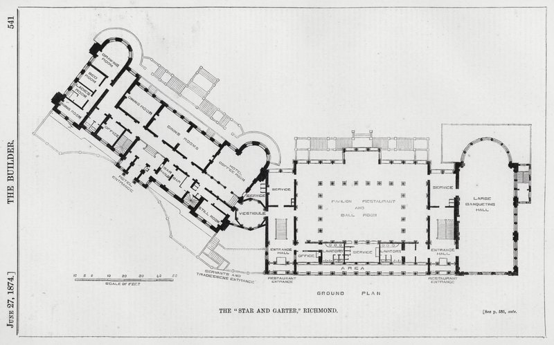 A "csillag és harisnyakötő", Richmond (metszet) alkotó: English School