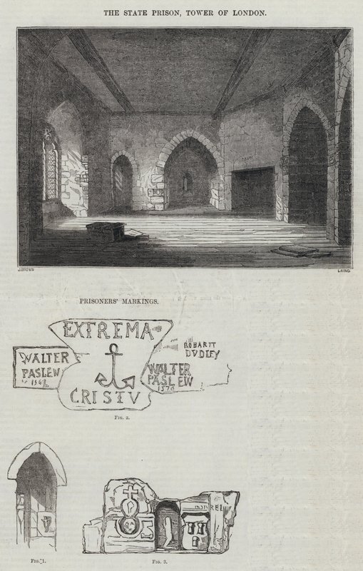 Állami börtön, Tower of London (metszet) alkotó: English School