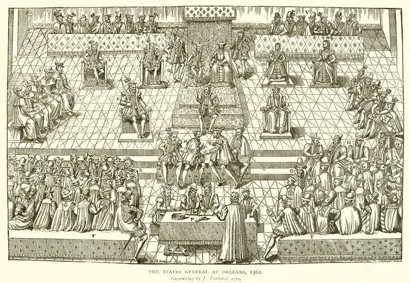 Az államok tábornoka Orleansban, 1561 alkotó: English School