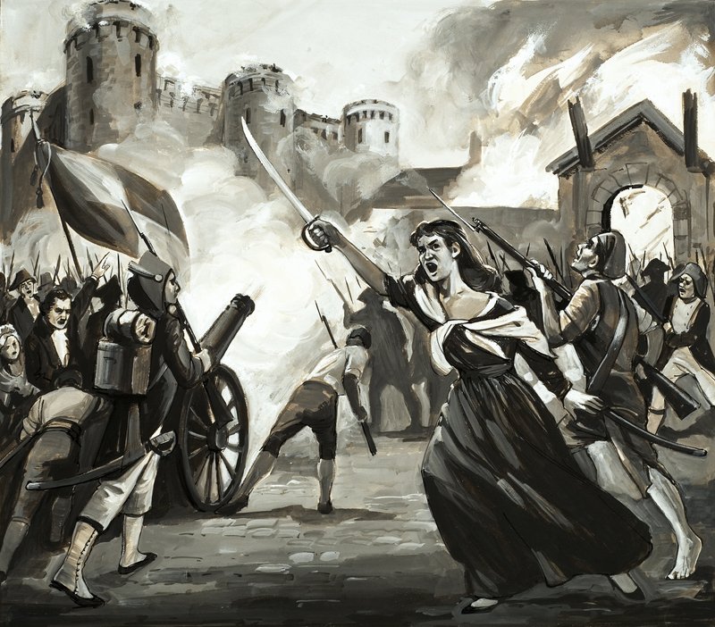 A Bastille megtámadása alkotó: English School