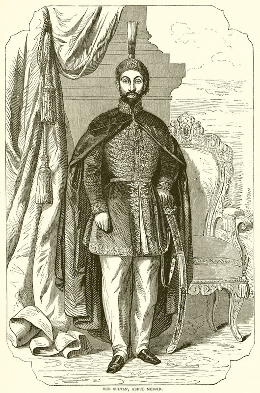 A szultán, Abdul Medjid alkotó: English School