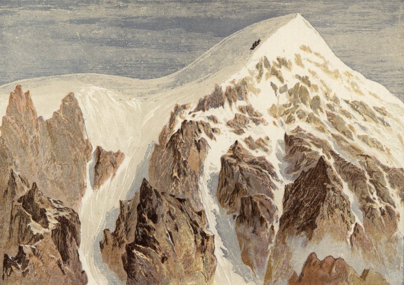 Az Aiguille Verte csúcsa alkotó: English School