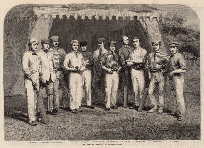A Surrey Eleven krikettcsapat alkotó: English School