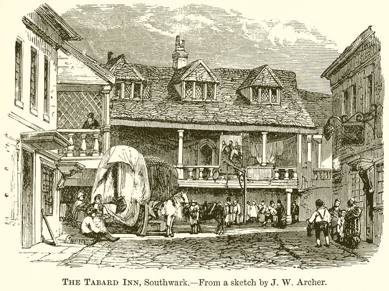 A Tabard Inn, Southwark alkotó: English School